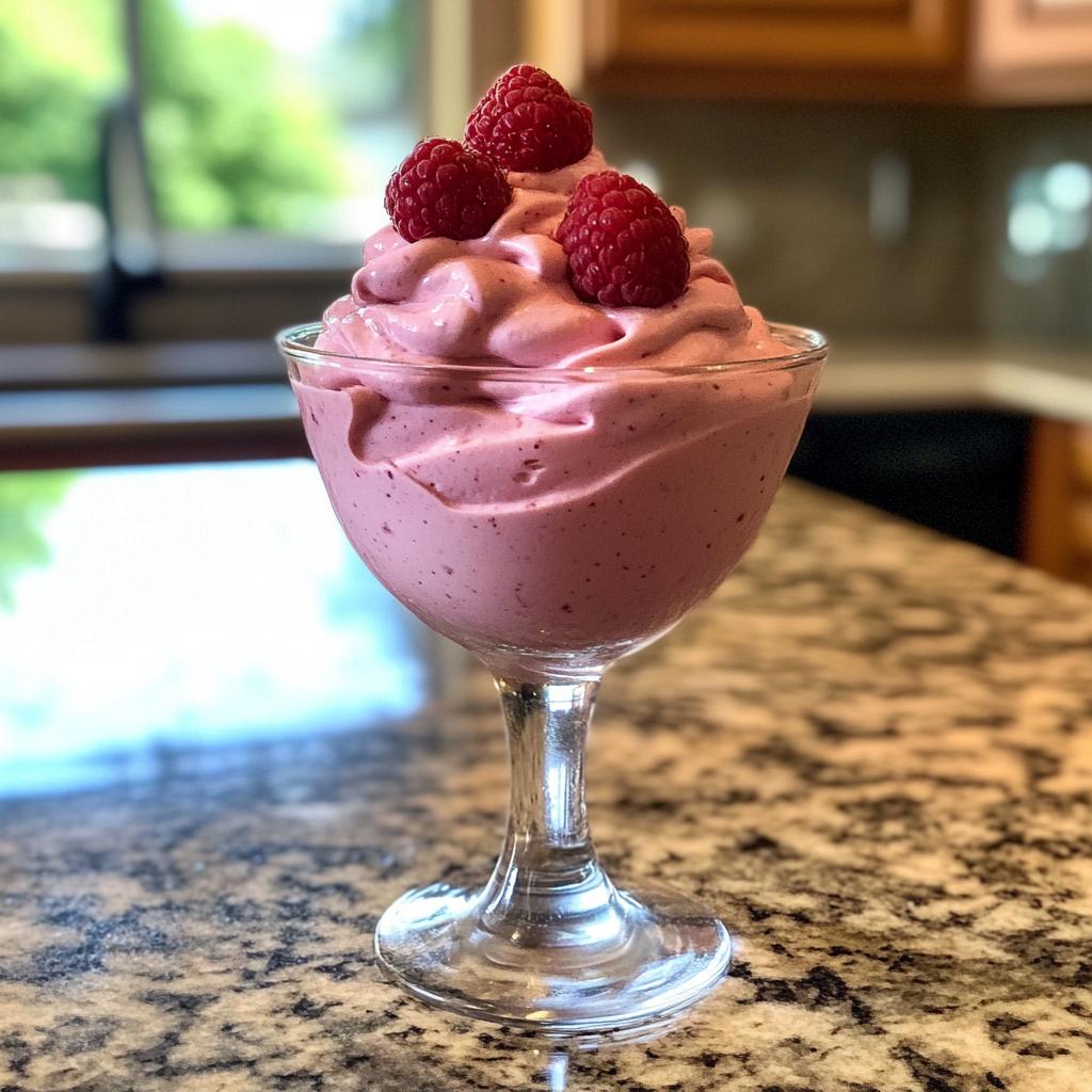 raspberry mousse