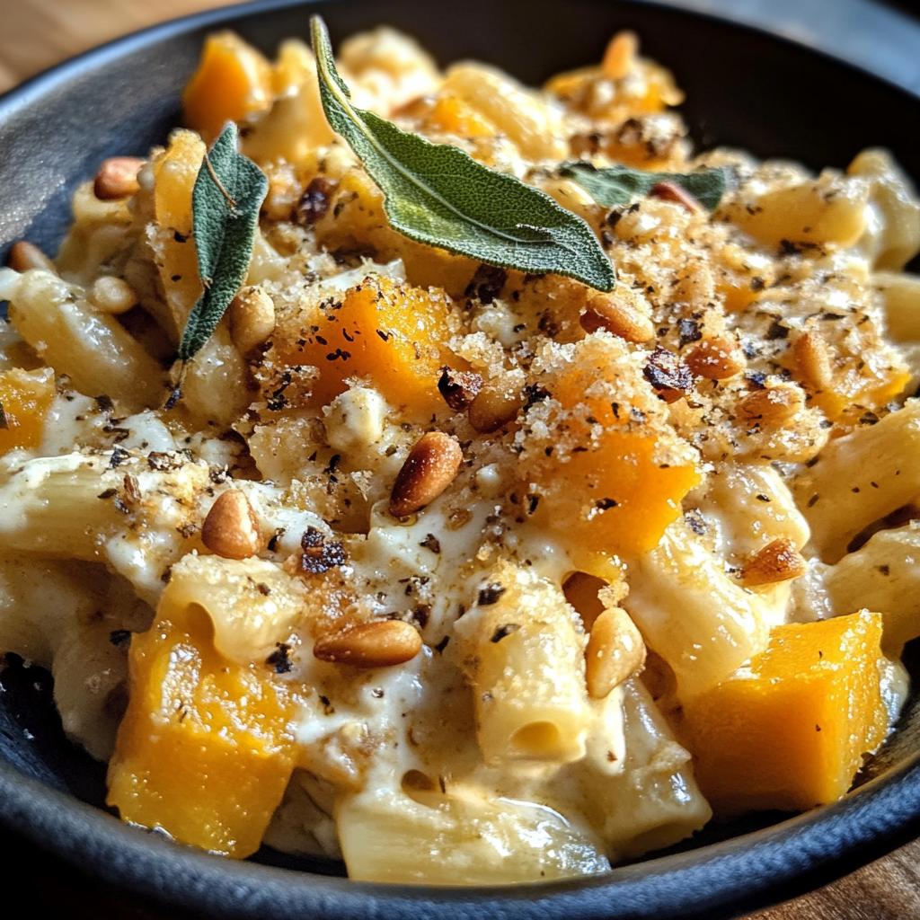 roasted butternut squash pasta with gorgonzola and sage recipe
