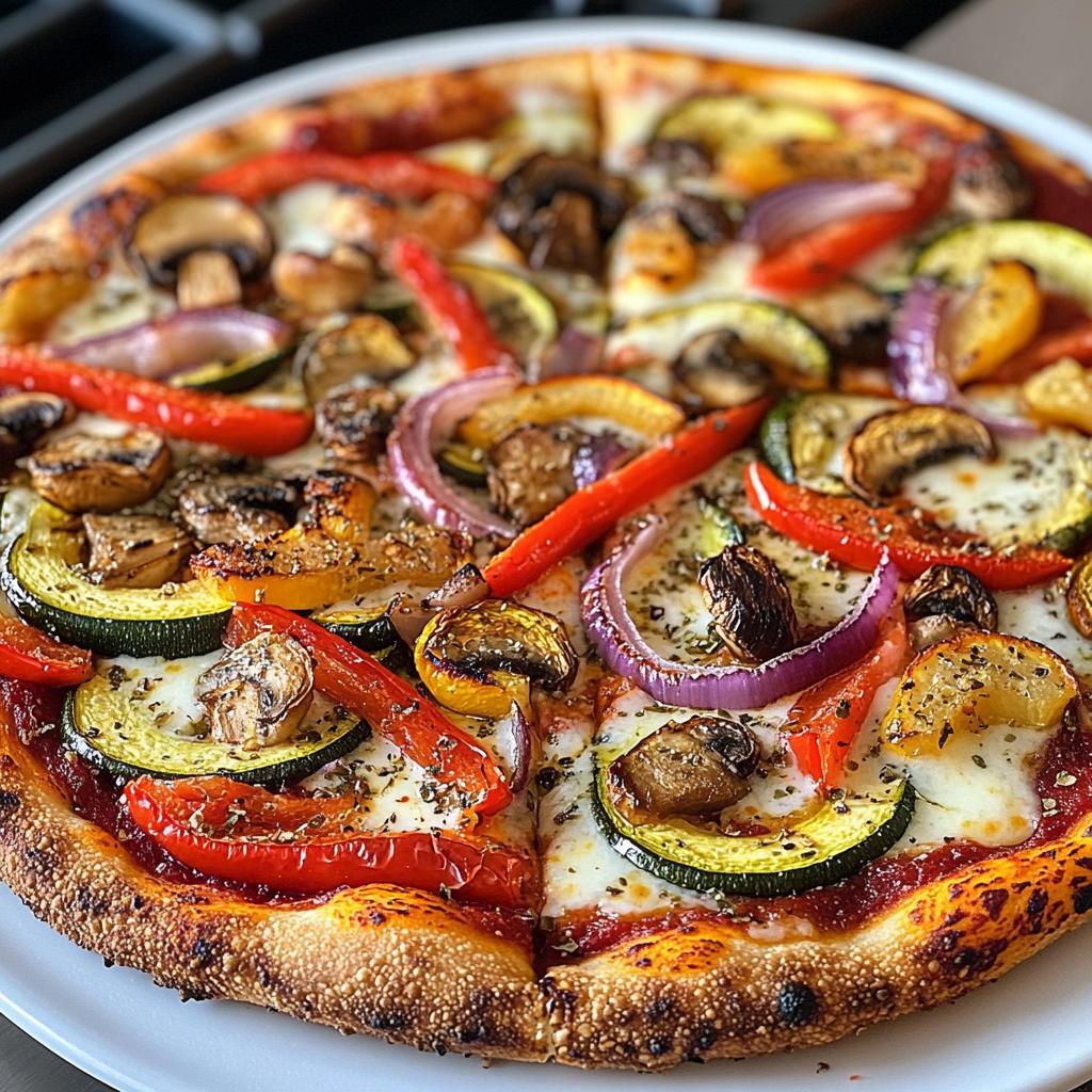 roasted vegetable whole wheat pizza recipe