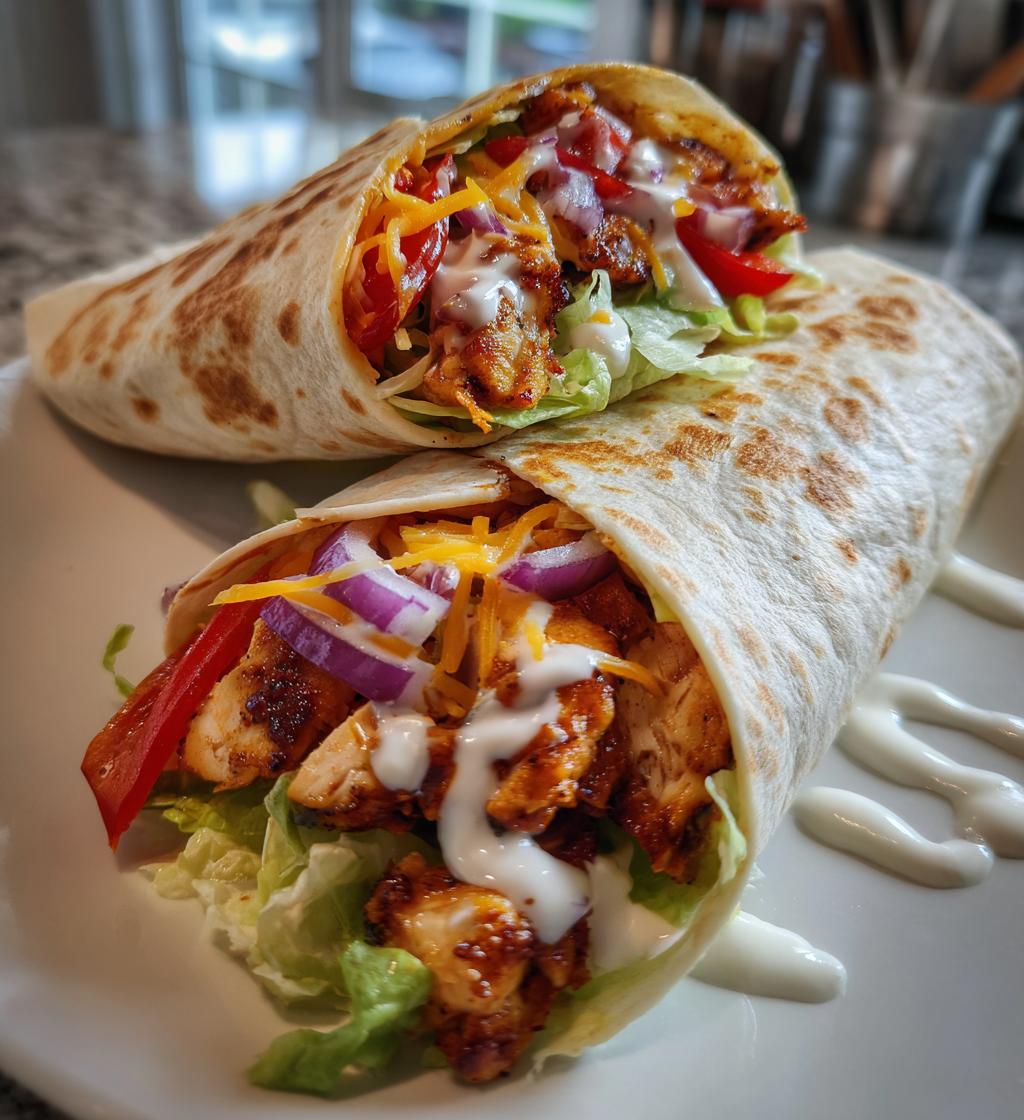 southwest chicken wrap 2