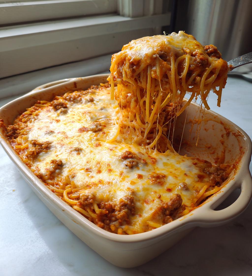 spaghetti casserole recipe