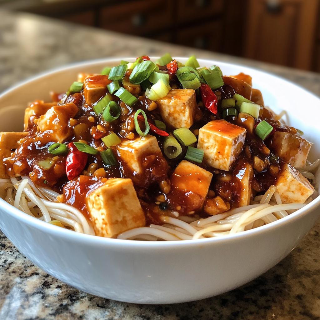 spicy szechuan rice paper noodles