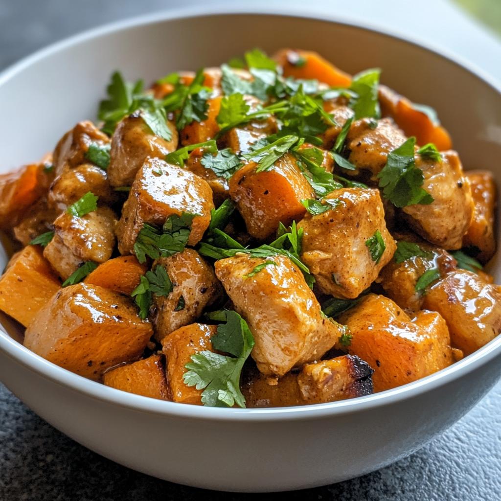 thai inspired chicken sweet potato peanut bowl recipe