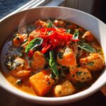 thai red curry with chicken butternut squash and basil recipe