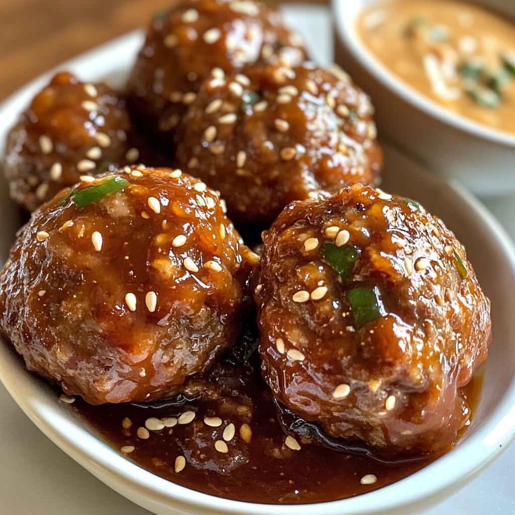 the best korean bbq meatballs with spicy mayo dip