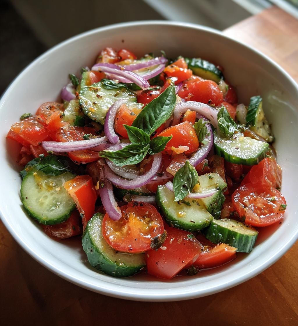 tomato cucumber salad