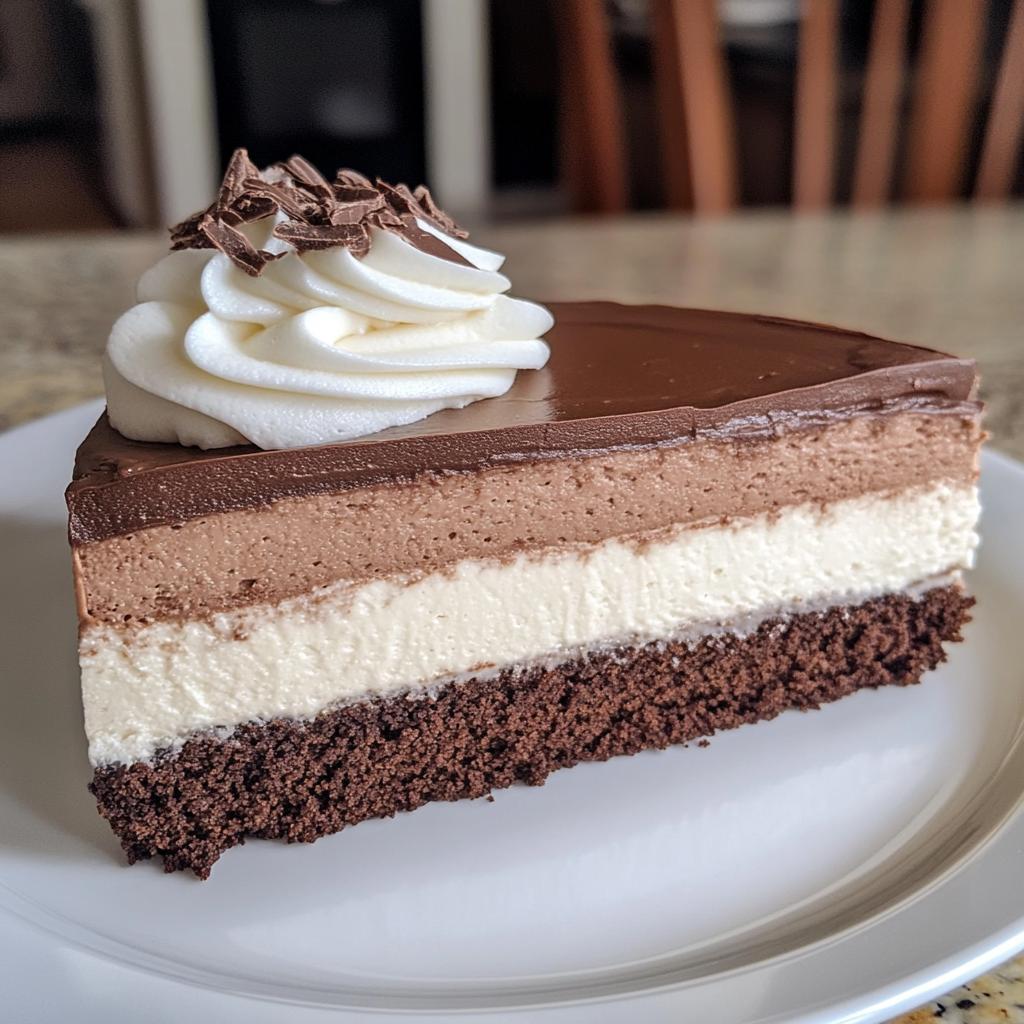 triple chocolate mousse cake - detail 1