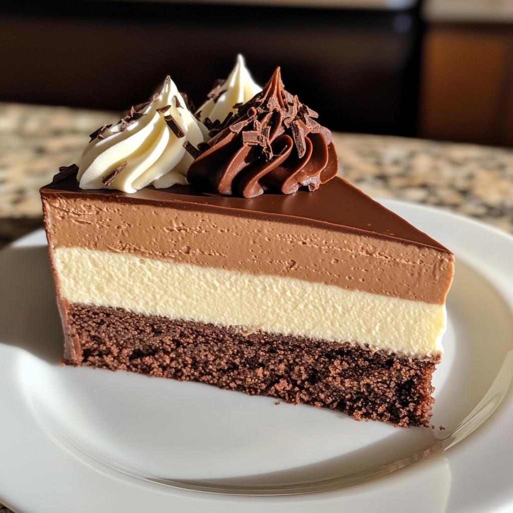 triple chocolate mousse cake
