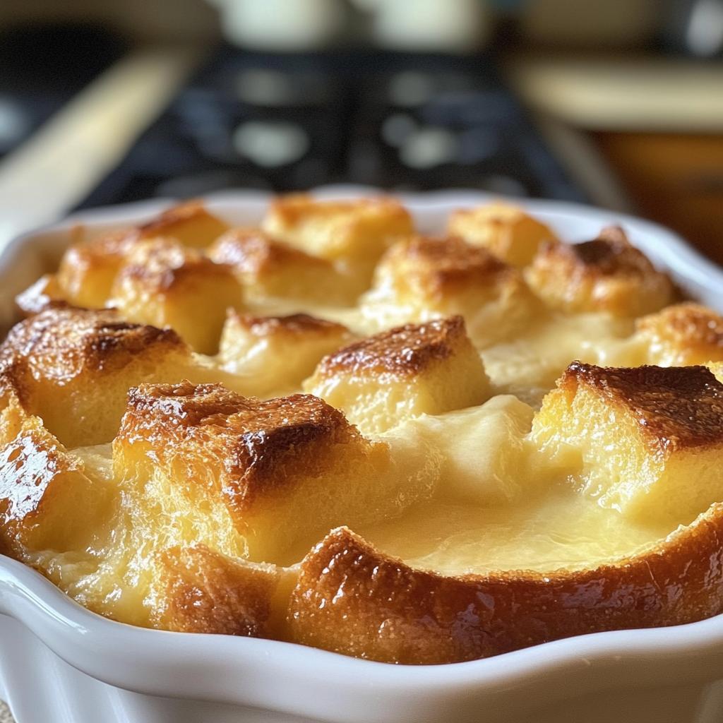 vanilla bread pudding - detail 1