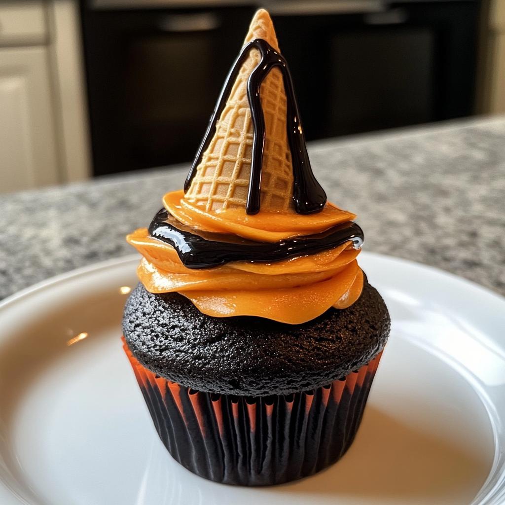 witches hat cupcakes recipe