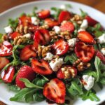 Aardbeien-balsamico salade (zoet-zout)