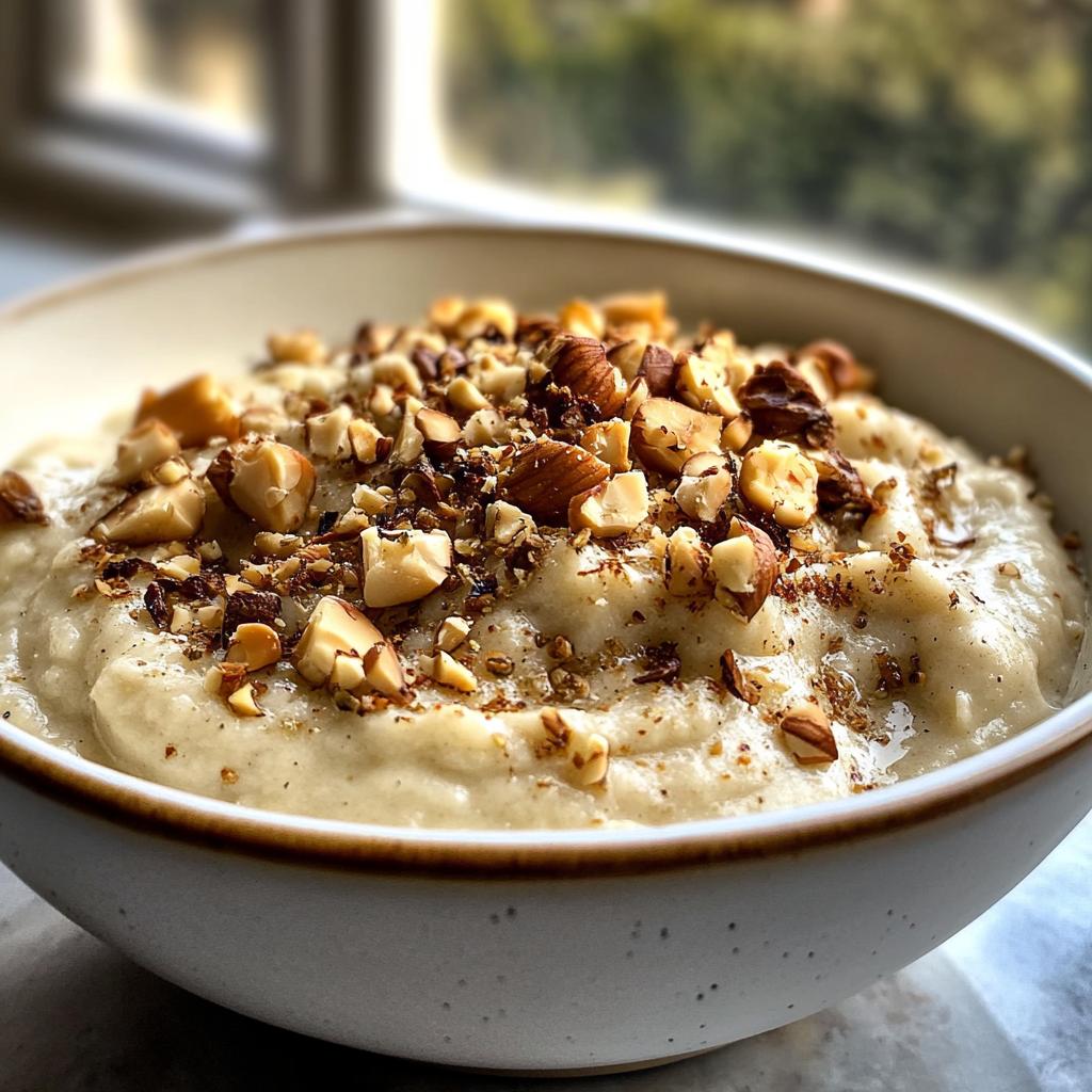 Aardpeerpuree met hazelnoten