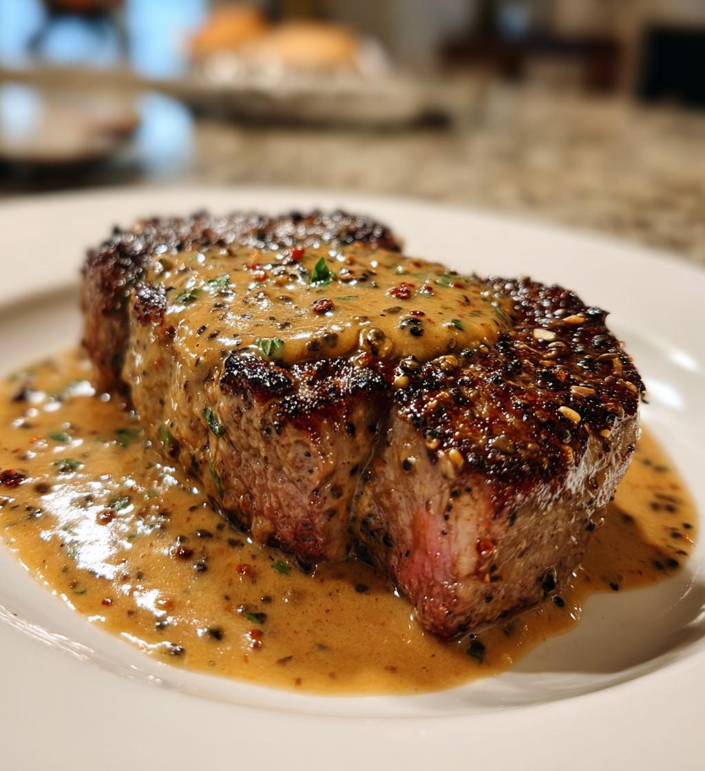 Biefstuk met pepersaus - detail 1