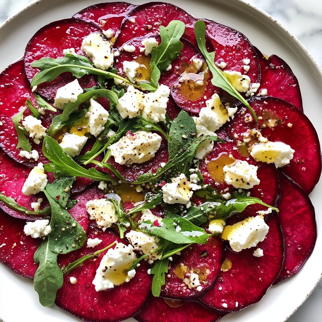 Bietencarpaccio met feta - detail 1