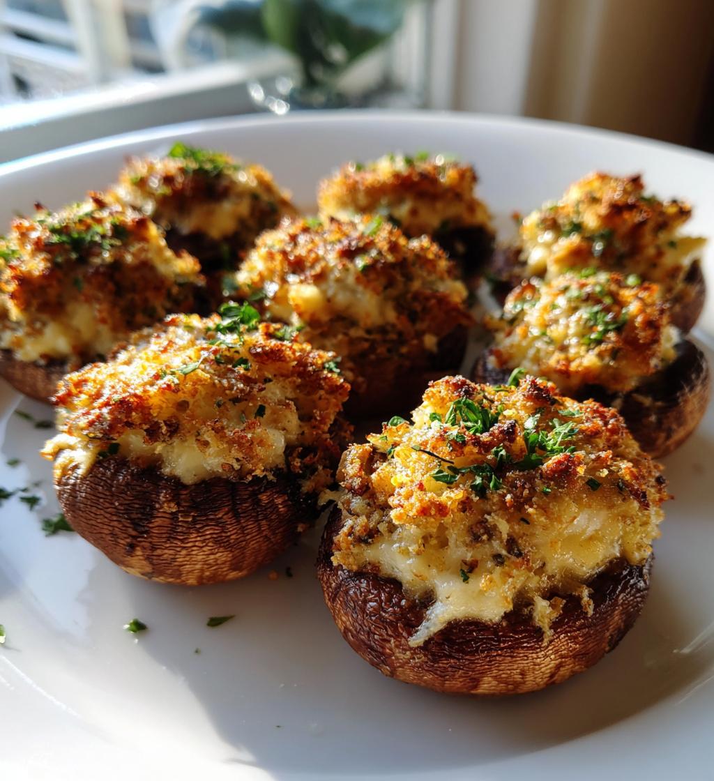 Champignons gevuld met brie