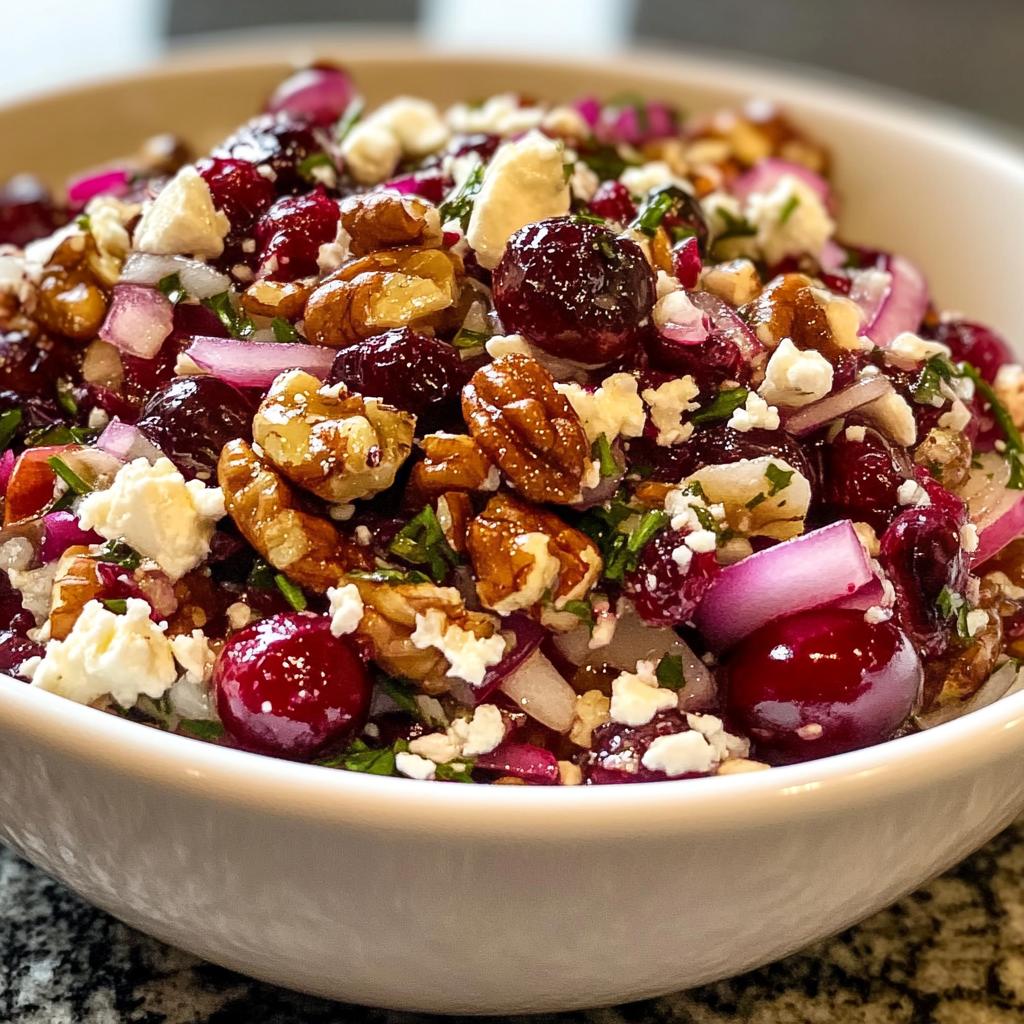 Cranberrysalade met walnoten