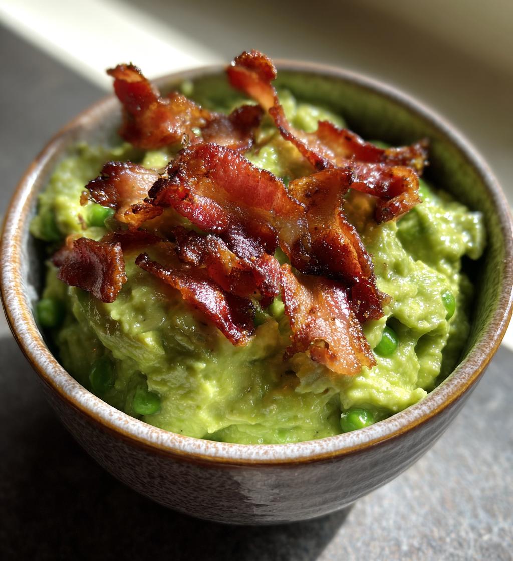 Doperwtenspread met hamreepjes