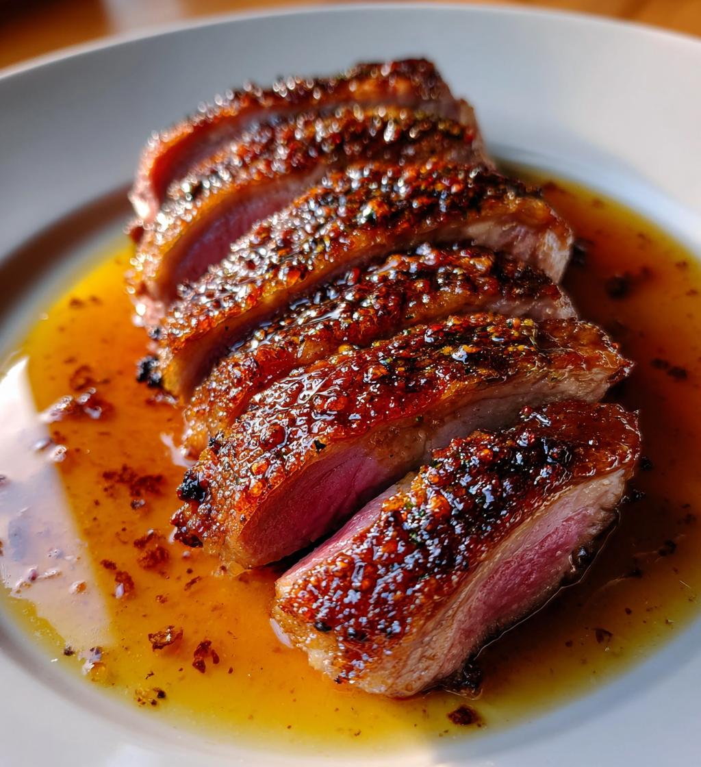 Eendenborst met sinaasappeljus - detail 1