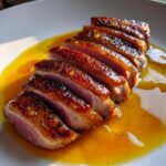 Eendenborst met sinaasappeljus