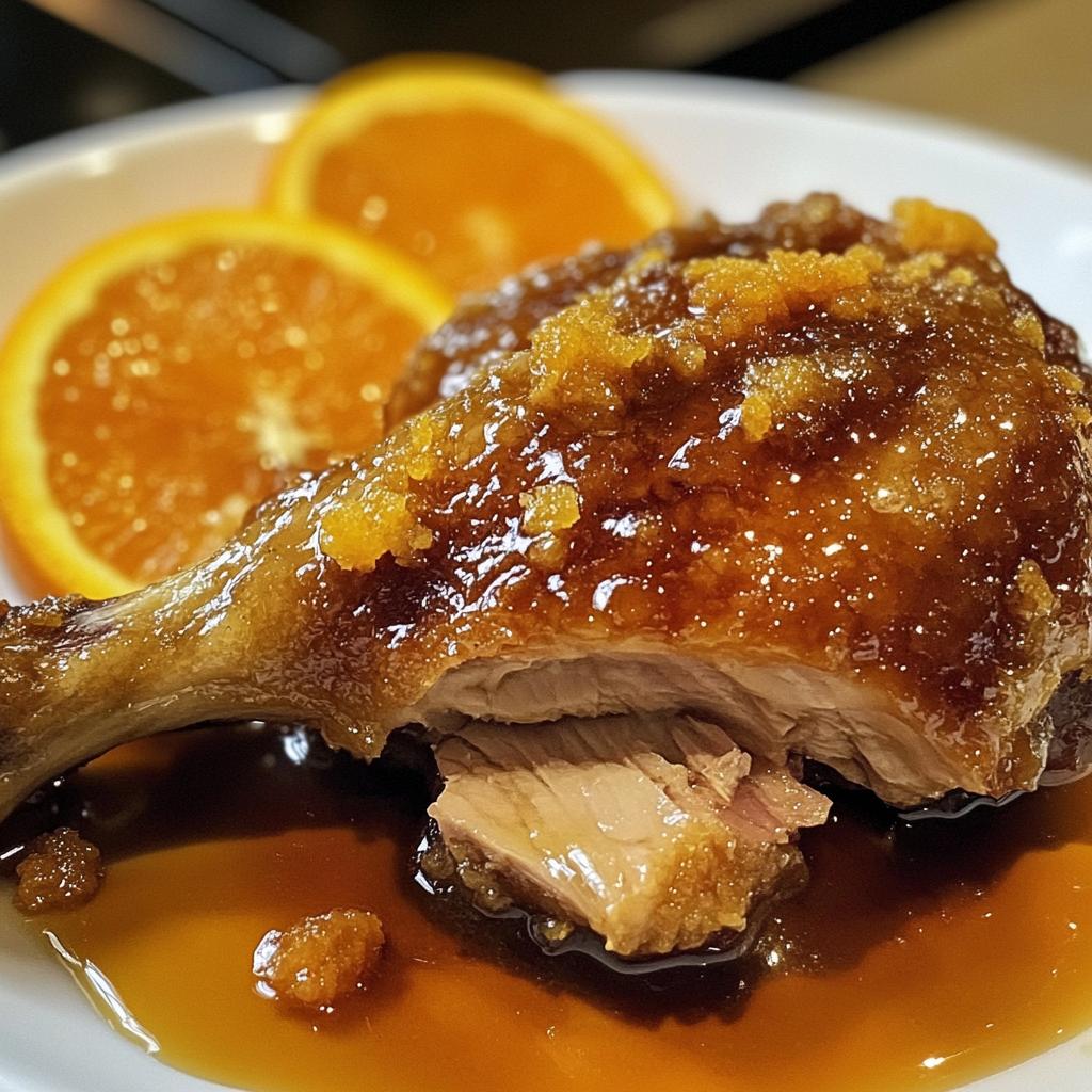 Eendenconfit met sinaasappel - detail 1