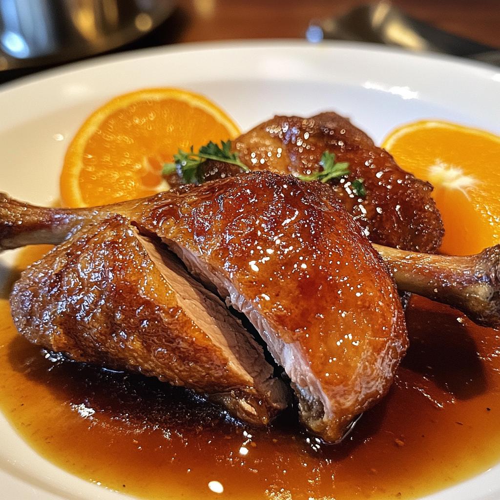 Eendenconfit met sinaasappel