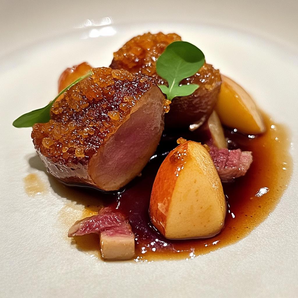 Eendenlever met appelcompote - detail 1