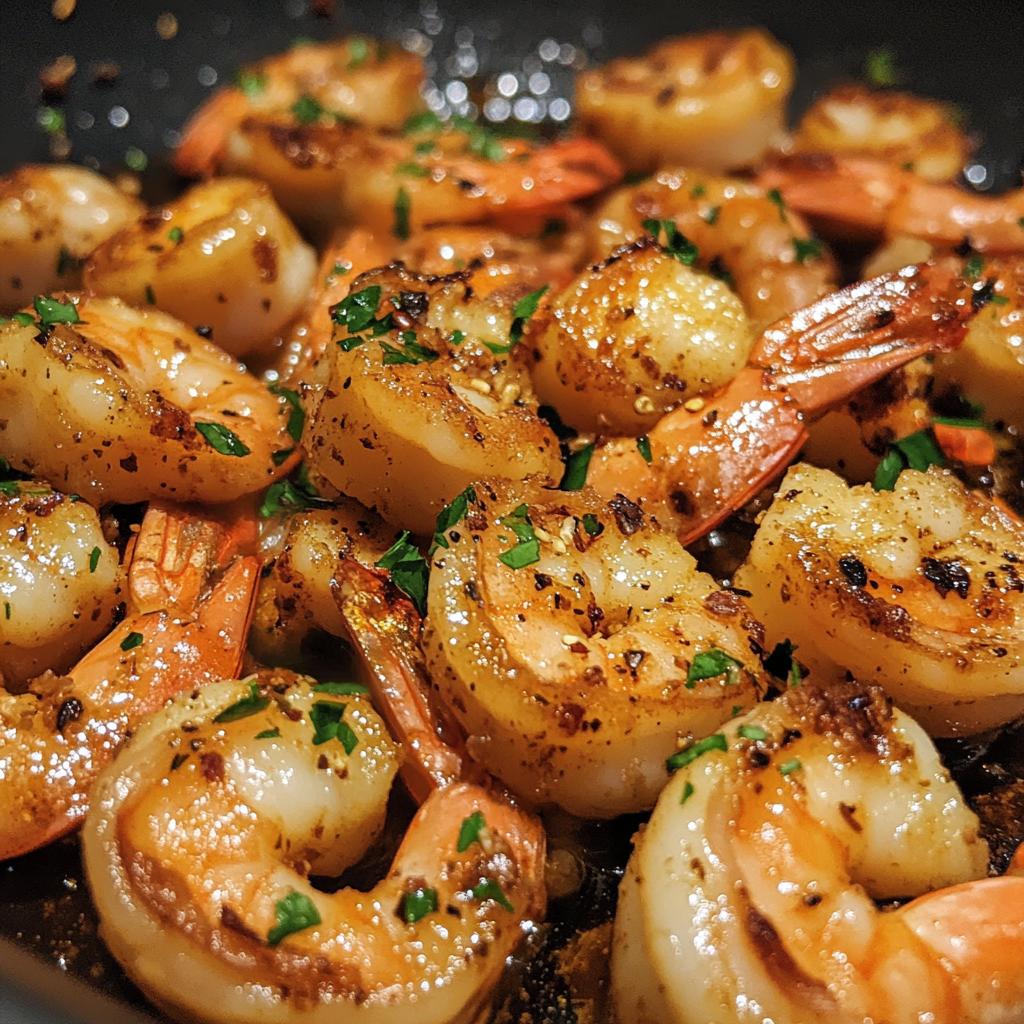 Gamba’s in knoflookolie