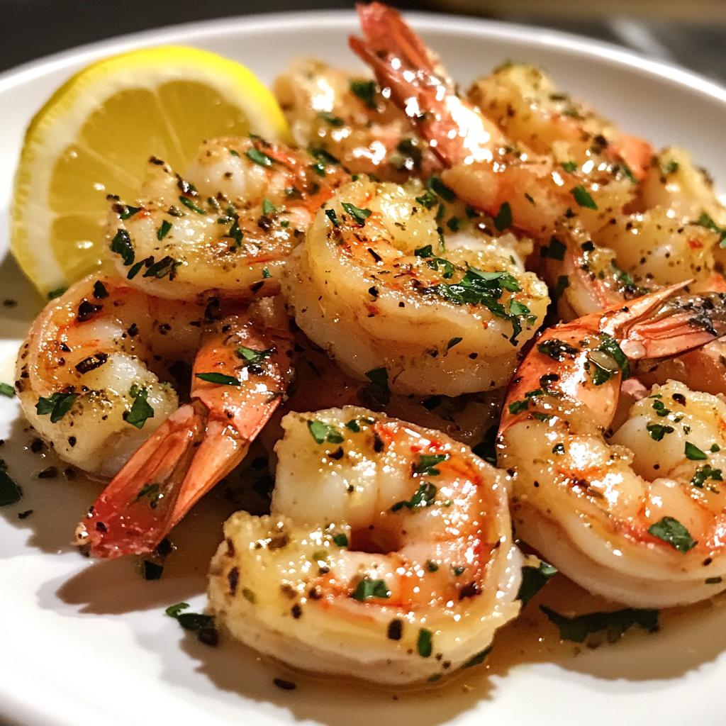 Gamba’s met knoflookboter - detail 1