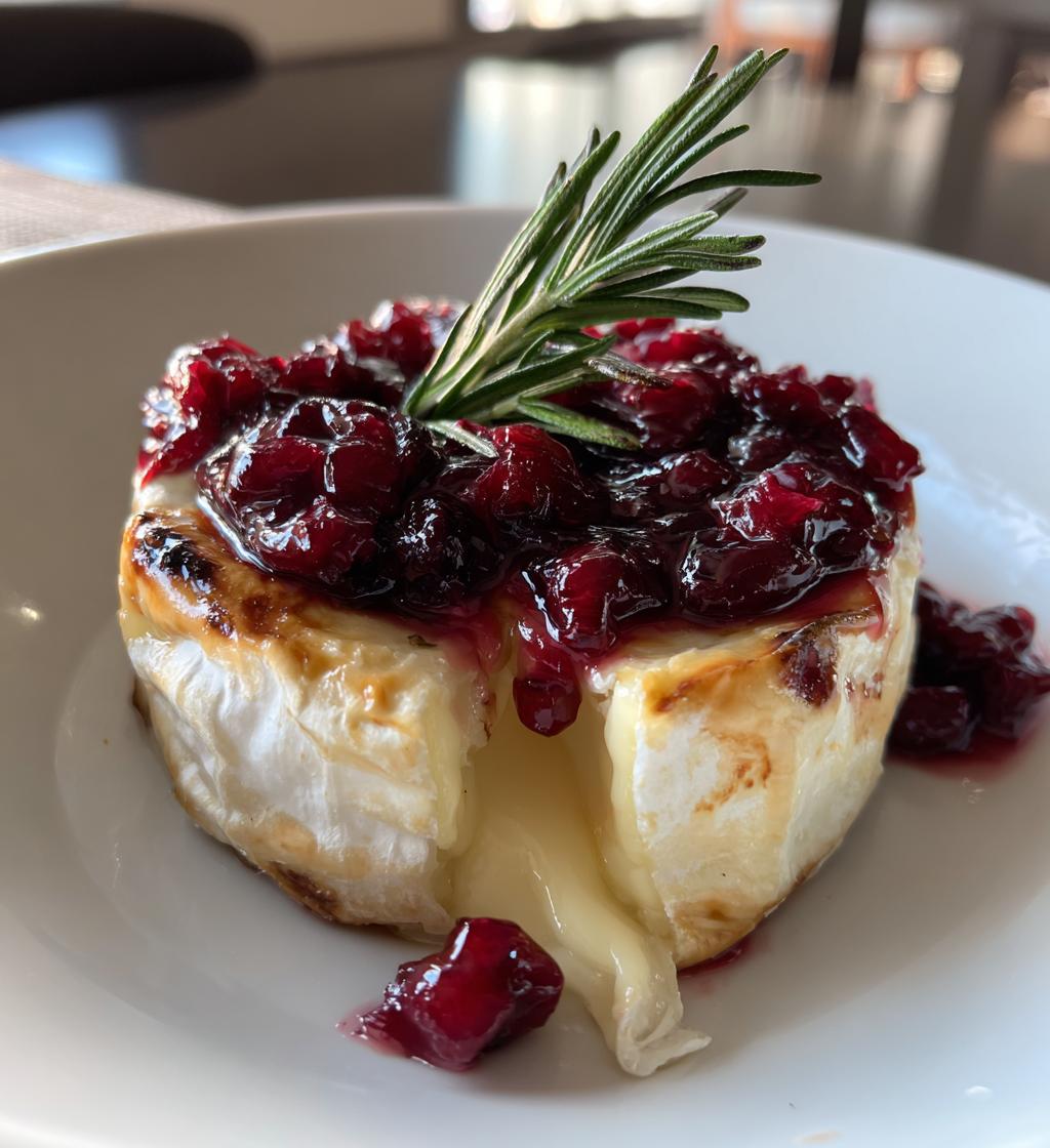 Gebakken camembert met cranberry - detail 1
