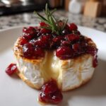 Gebakken camembert met cranberry