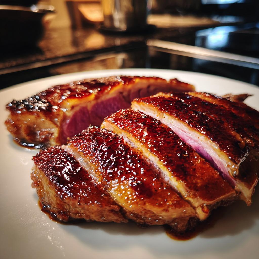 Gebakken eendenborst met balsamico