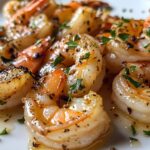 Gebakken gamba’s met knoflookboter