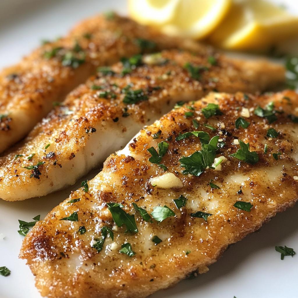 Gebakken scholfilet met kruiden - detail 1