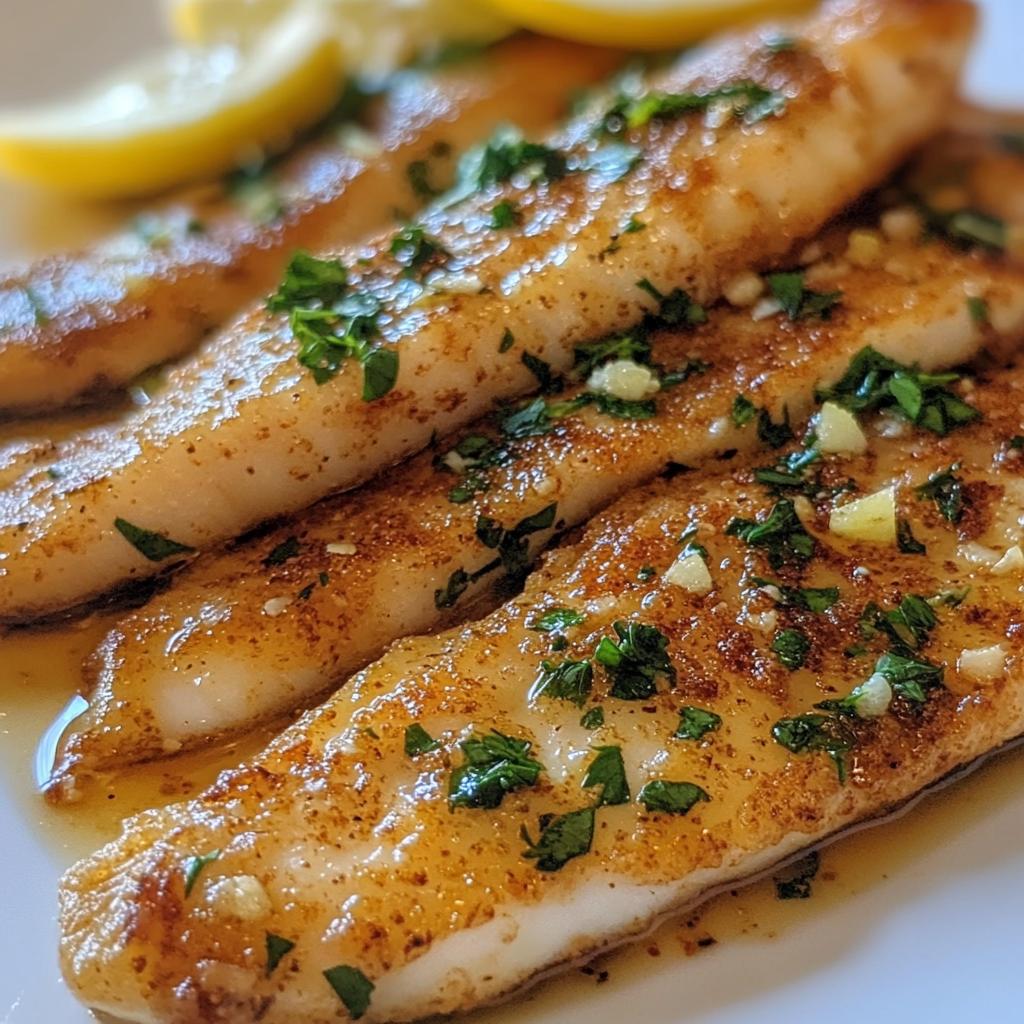 Gebakken scholfilet met kruiden