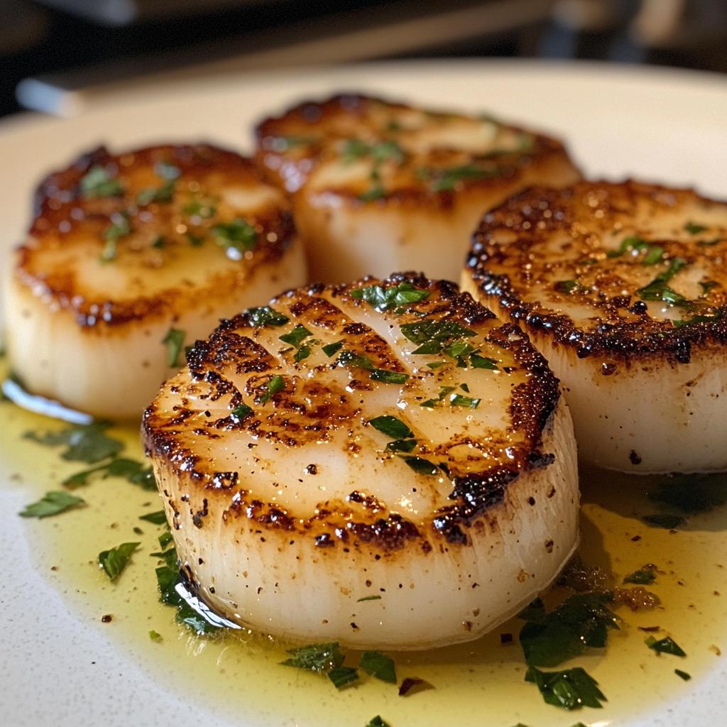 Gebakken sint-jakobsschelpen - detail 1