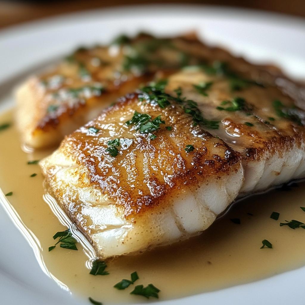 Gebakken snoekbaars met beurre blanc