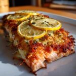 Gegratineerde zalm met citroen