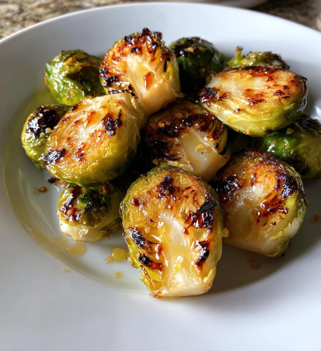 Gegrilde spruitjes met honing - detail 1