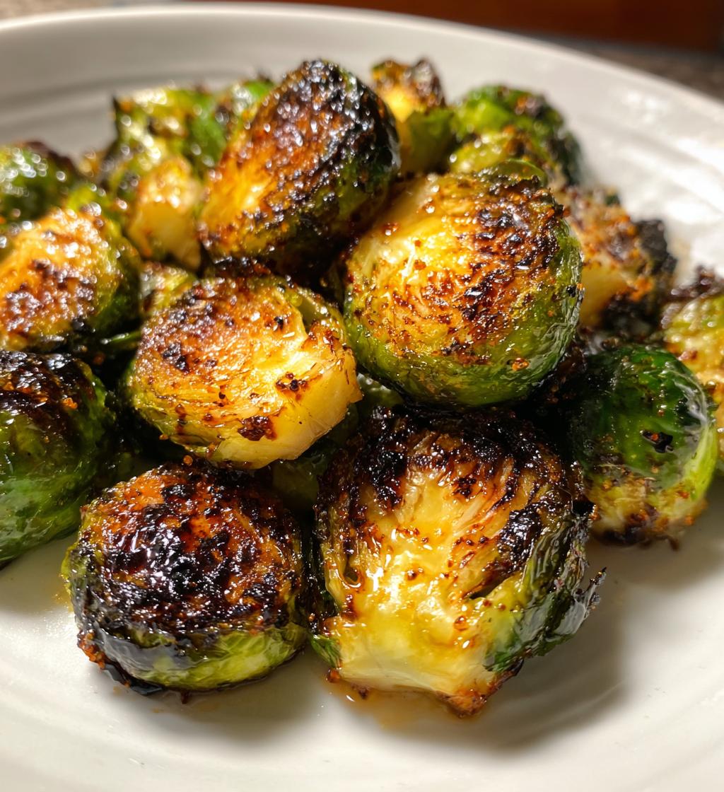 Gegrilde spruitjes met honing