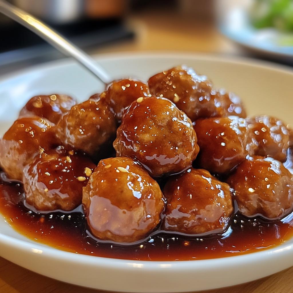 Gehaktballetjes met ketjapsaus - detail 1