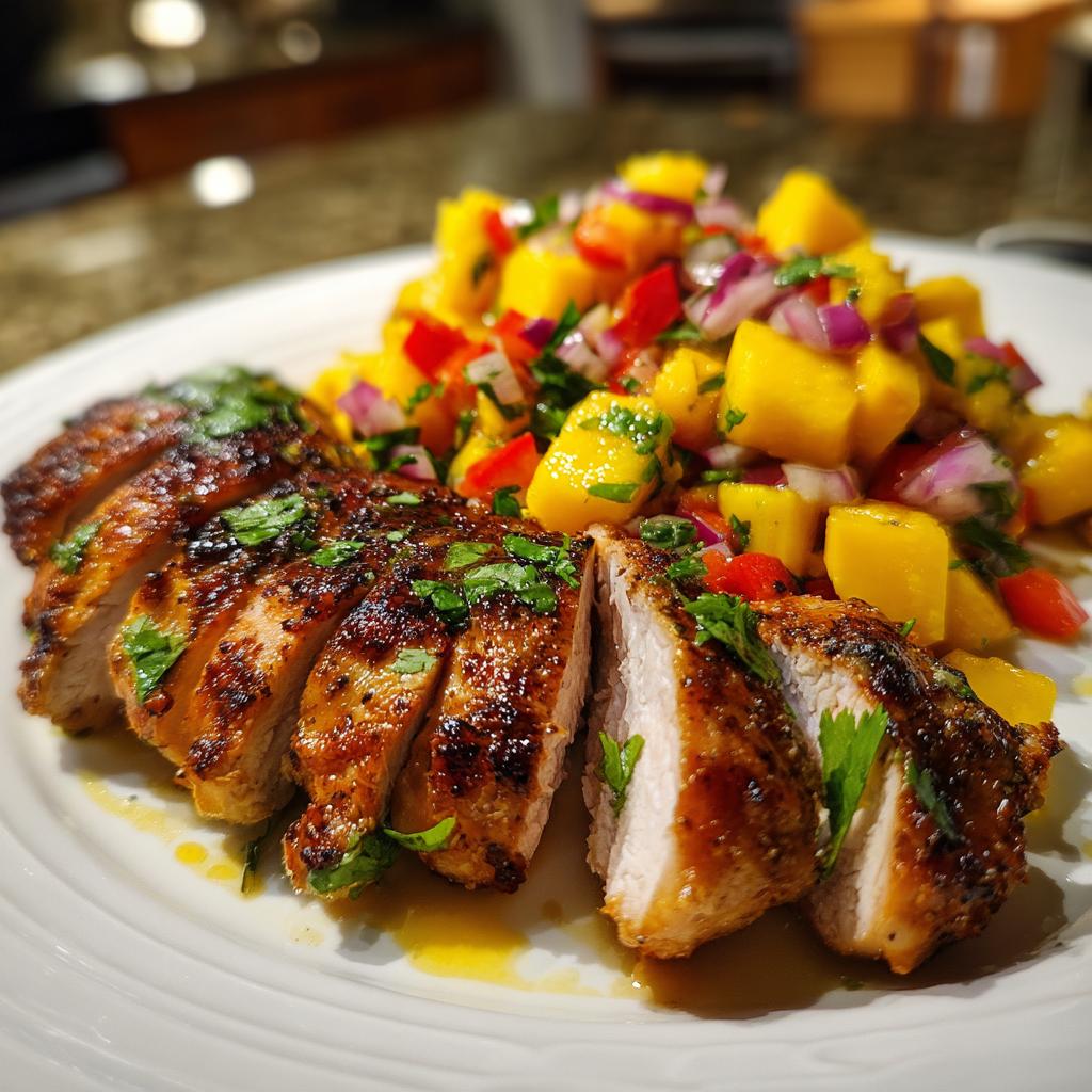 Gerookte kip met mango-salsa - detail 1