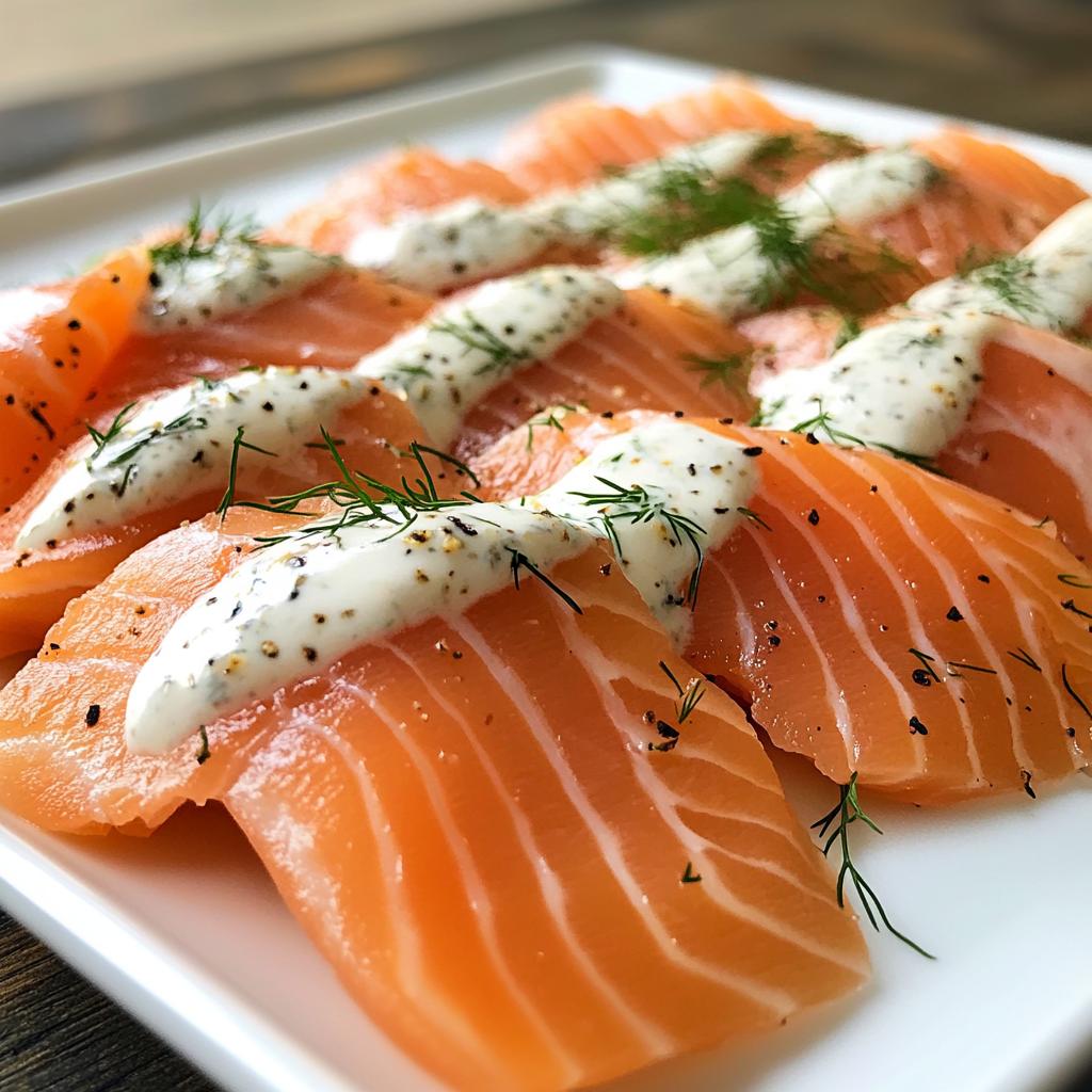 Gerookte zalm met mierikswortel