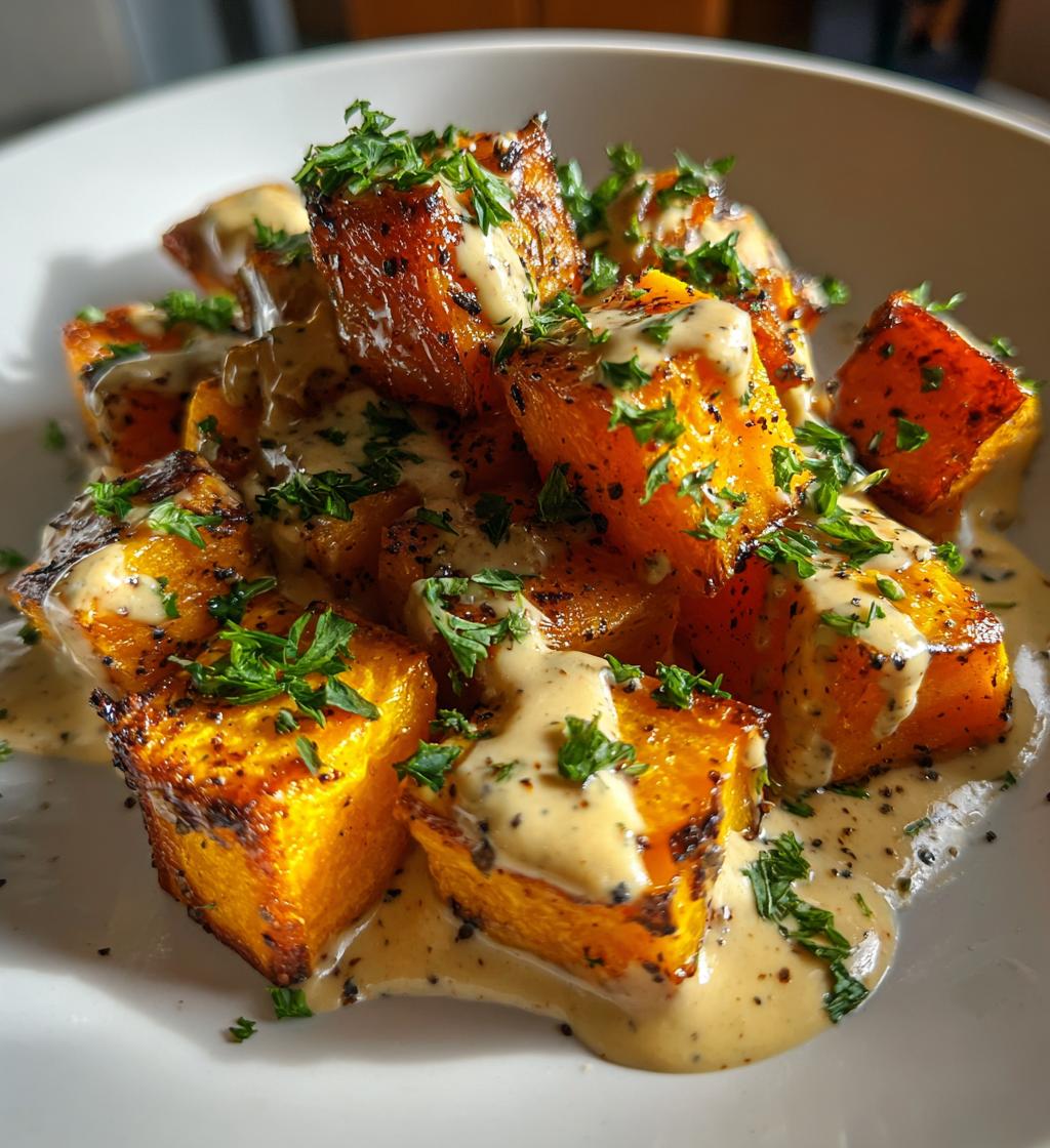 Geroosterde pompoen met tahin - detail 1