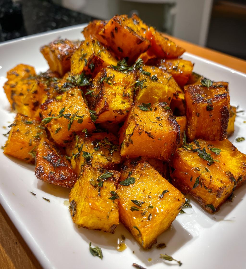 Geroosterde pompoen met tijm - detail 1