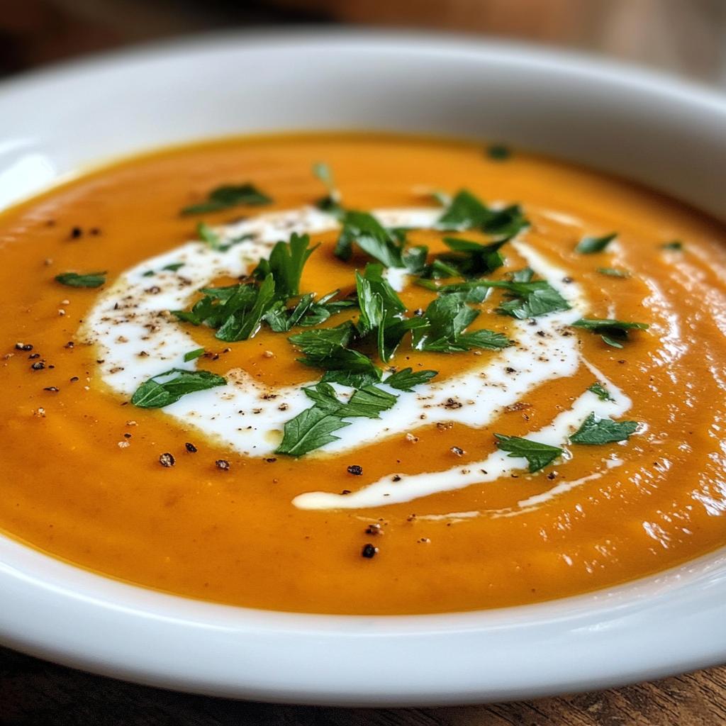 Geroosterde wortelsoep