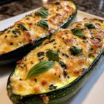 Gevulde courgette met ricotta