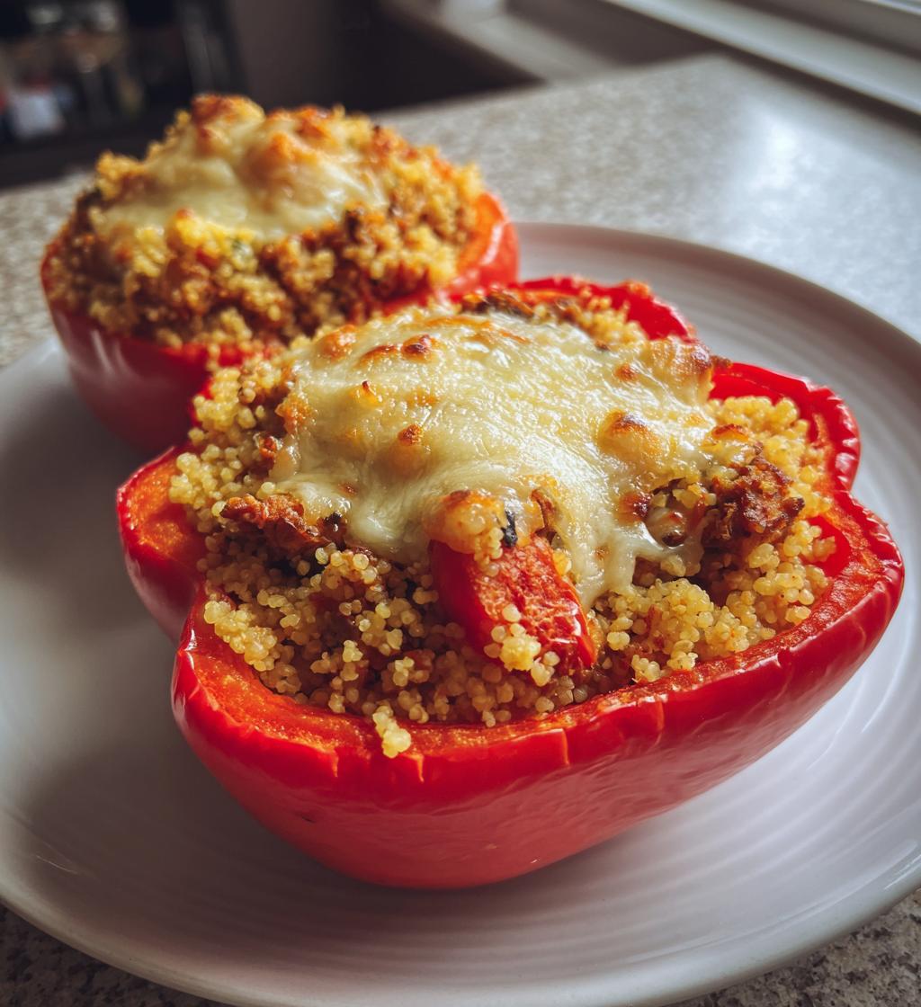 Gevulde paprika met couscous