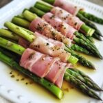 Groene asperges met ham