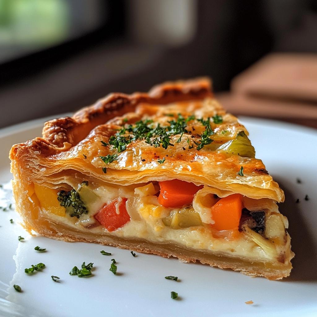 Groentetaart met bladerdeeg