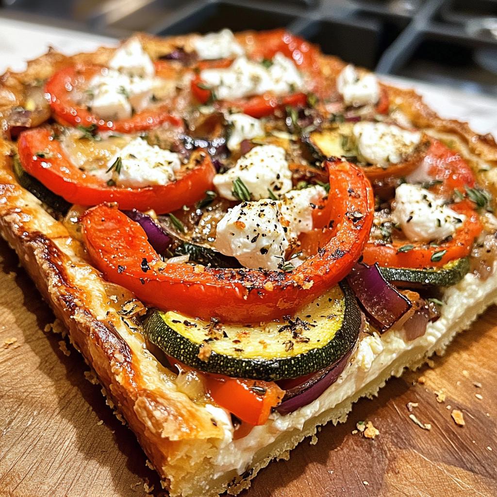 Groentetaart met geitenkaas